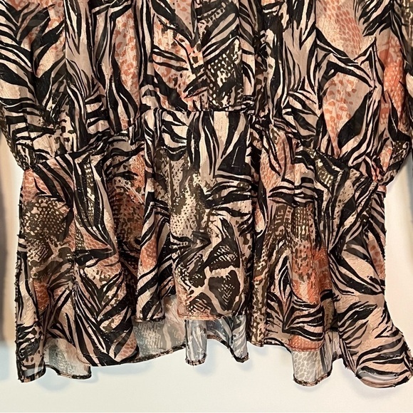 IRO Bardes Long Sleeve Peplum Blouse Size 42 XL - Picture 6 of 12